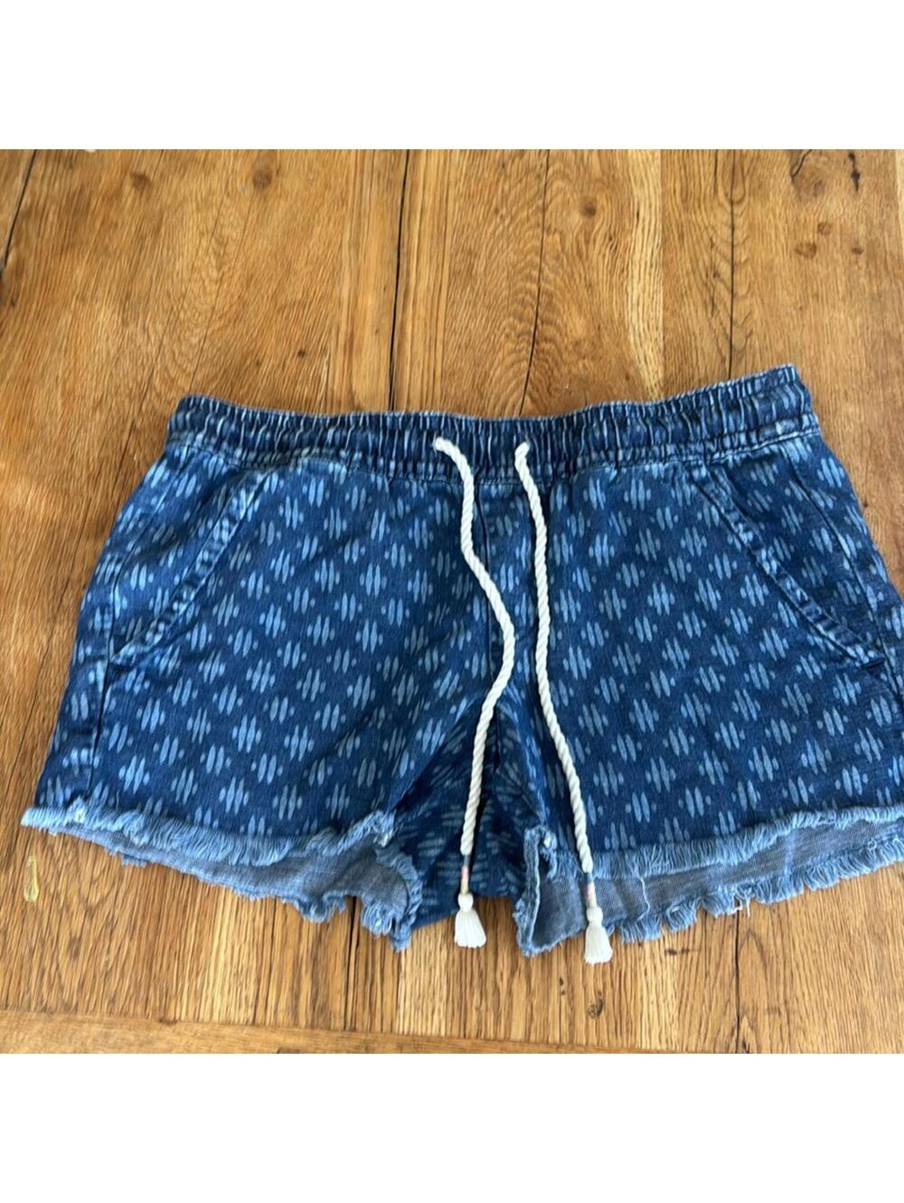 LOFT Cotton Linen Drawstring Shorts size small